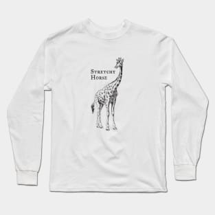 Giraffe - Stretchy Horse Long Sleeve T-Shirt